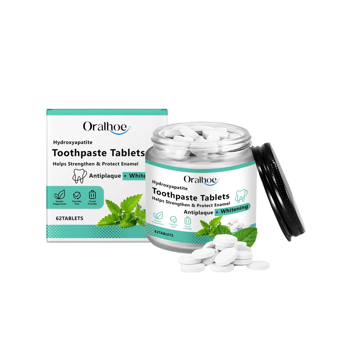 Fresh Mint Toothpaste Tablets | Eco-Friendly Oral Care Solution