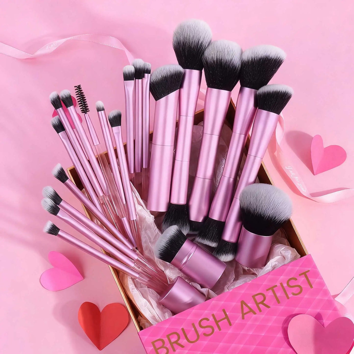 20-Piece Double Ended Makeup Brush Set for Flawless Application
