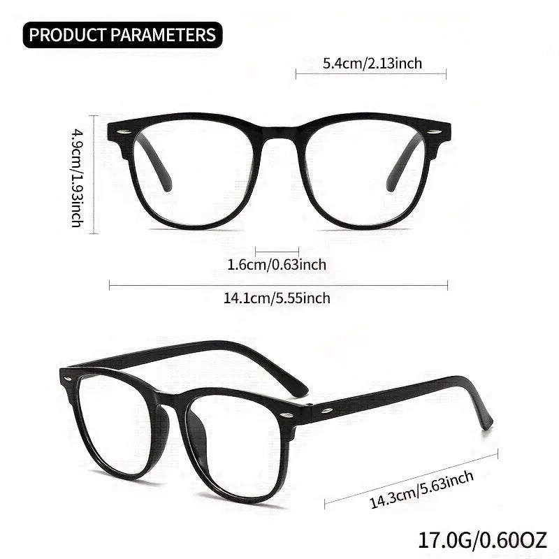 Unisex Retro Fashion Glasses | Stylish Transparent Eyewear