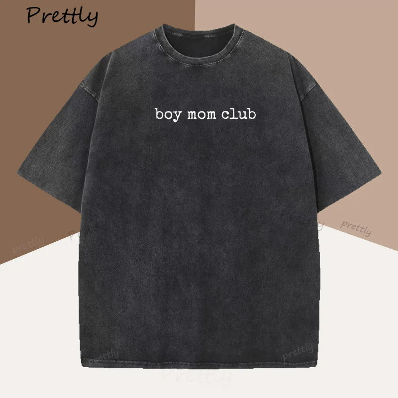 Cute Boy Mom Club T-Shirt | Comfortable Oversized Tee for Moms