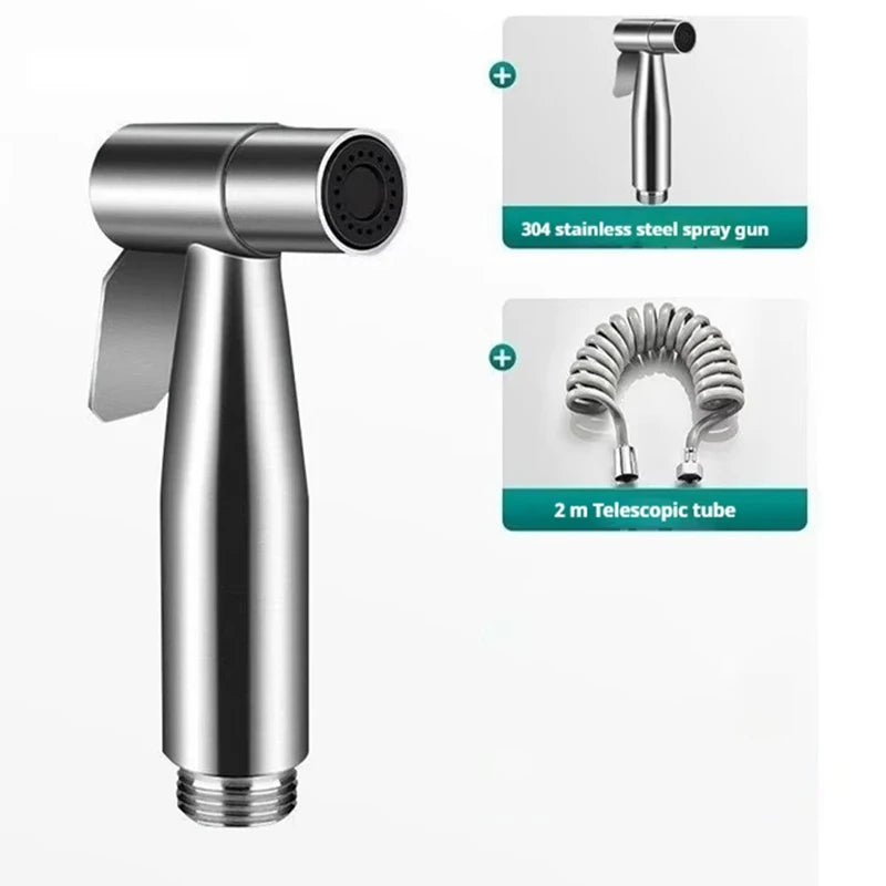Handheld Bidet Sprayer Set | Stainless Steel Toilet Spray Gun