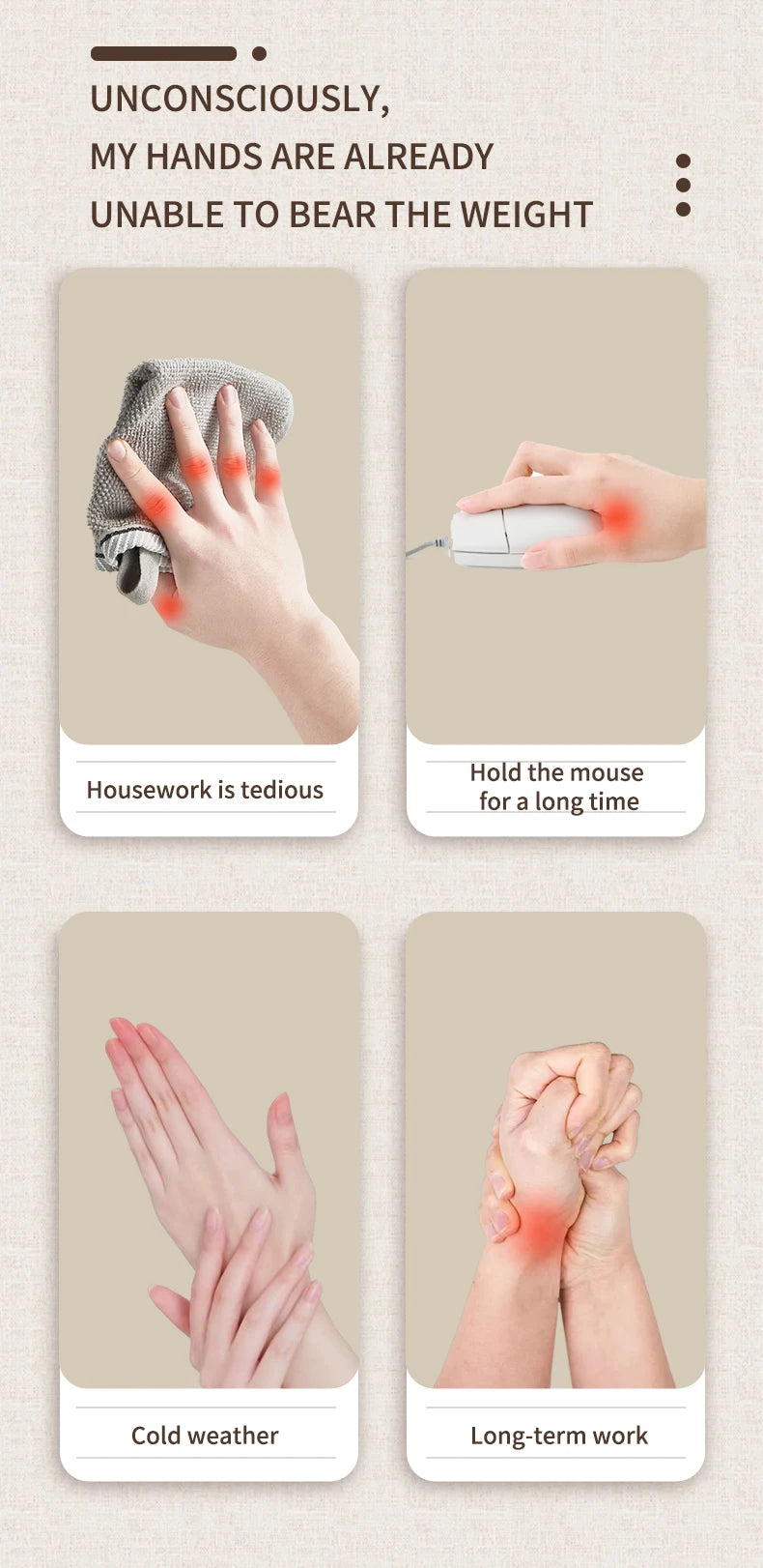 Airbag Compression Hand Massager | Relaxing Vibration Glove