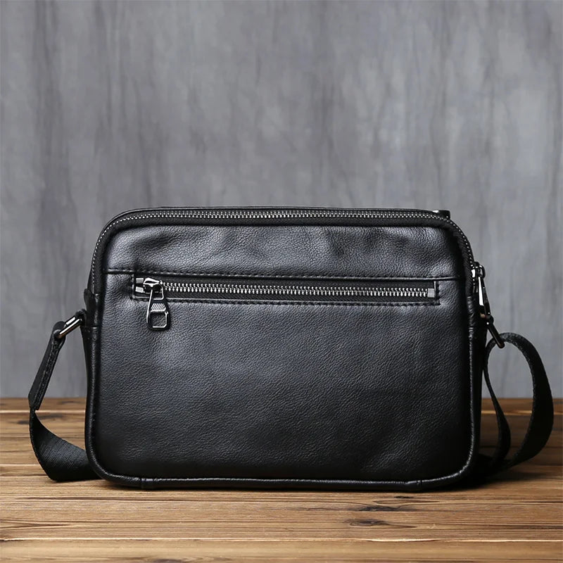 Casual Leather Shoulder Bag for Men | Stylish Large Capacity Messenger