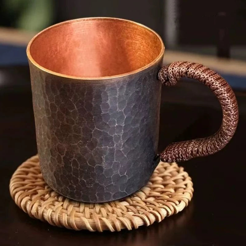 Handcrafted Vintage Copper Coffee Cup | Portable Tea Mug