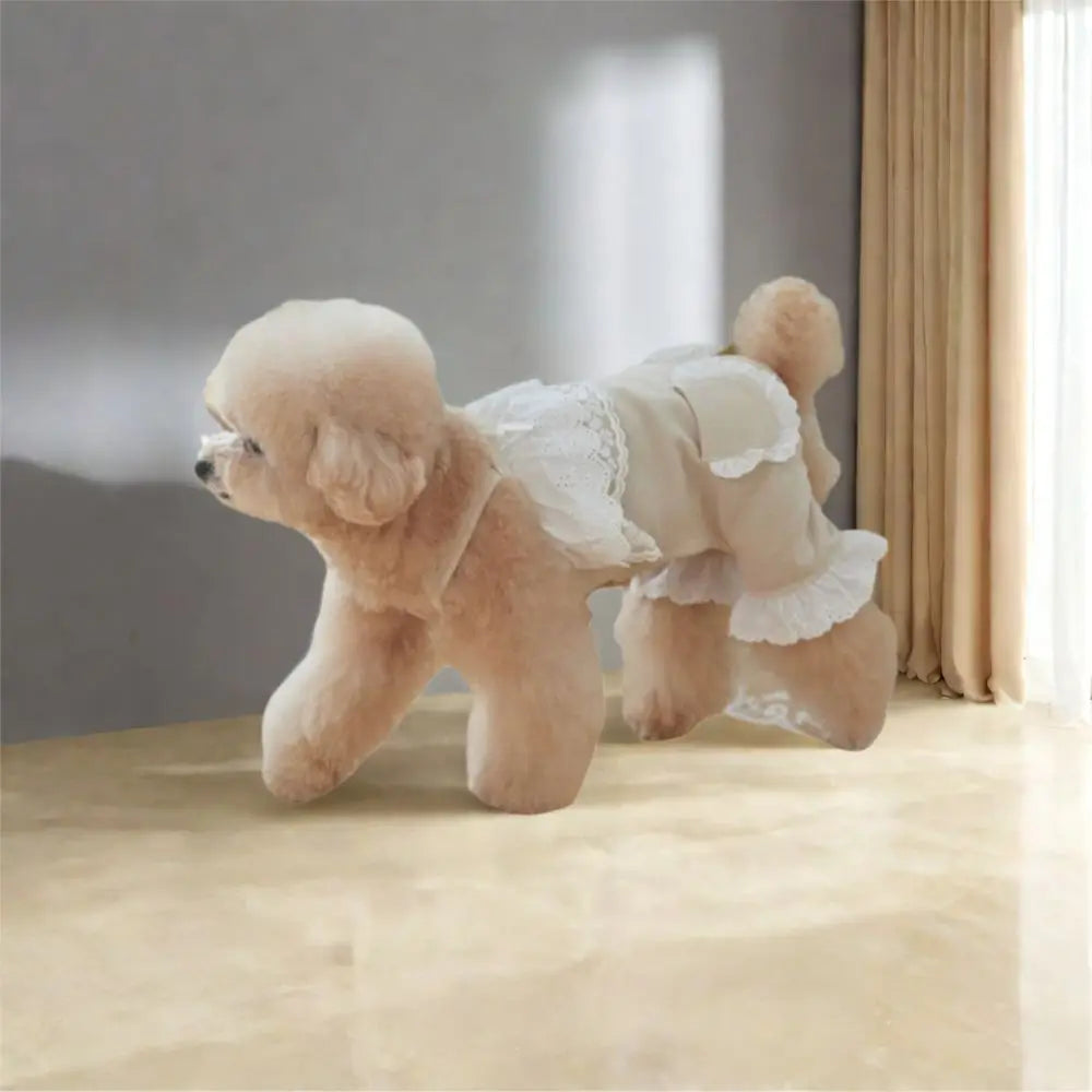 Breathable Soft Pet Lace Jumpsuit | Fashionable Dog Pajamas
