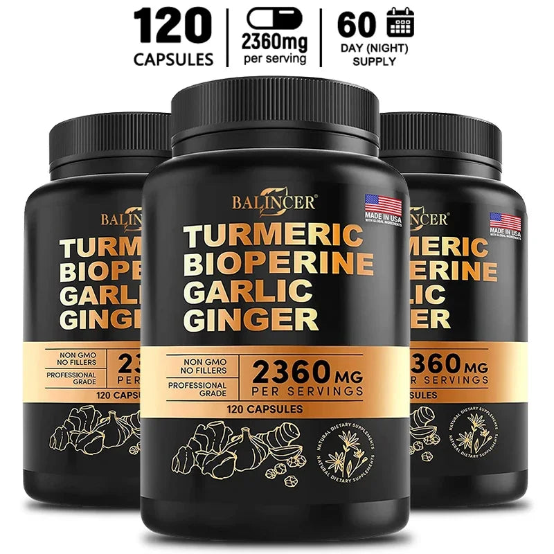 Turmeric Curcumin with Black Pepper | Vegan Joint Support Supplement