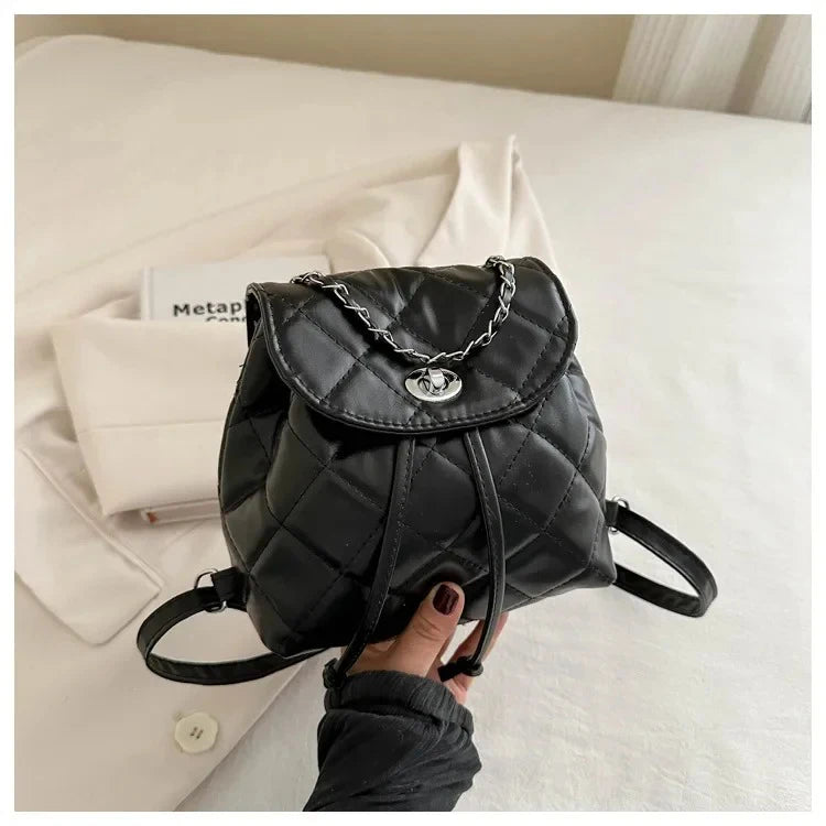 Bolso de hombro informal de verano con diseño de cuadros y gran capacidad