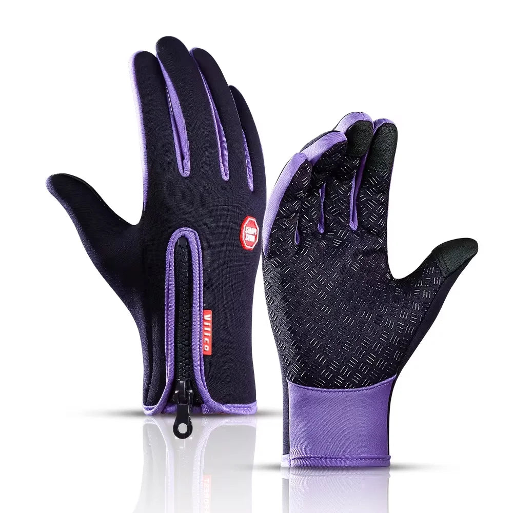 Guantes de invierno para ciclismo/esquí | Resistentes a la humedad y compatibles con pantalla táctil, cálidos