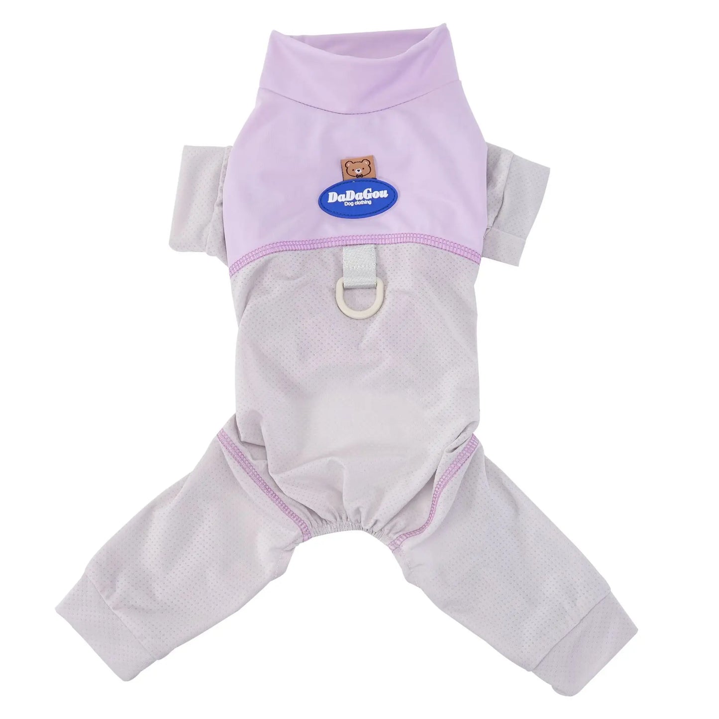 Ultra Lightweight Ice Silk Dog Jumpsuit | Breathable Full Body Pajamas
