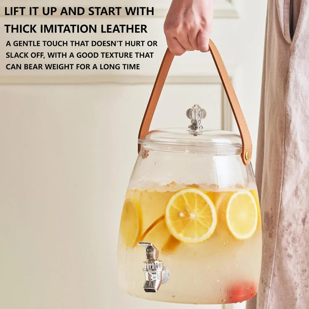 Large Capacity Summer Cold Water Kettle with Tap | Versatile Beverage Dispenser