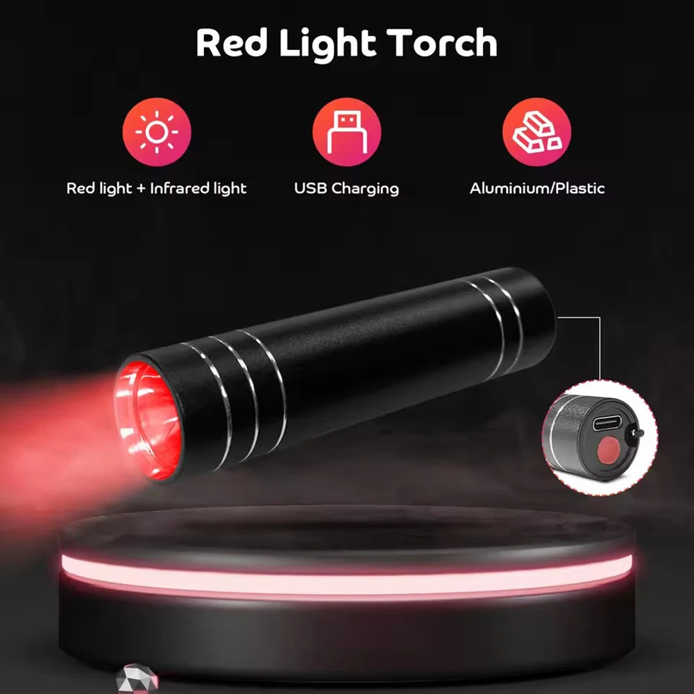 Red Light Therapy Lamp for Pain Relief | Portable LED Torch