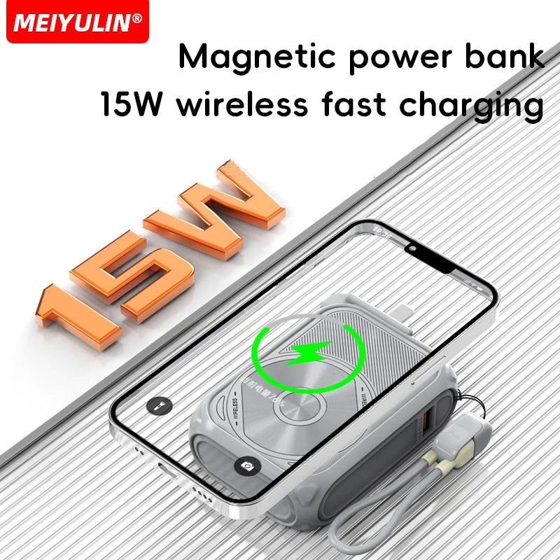 20000mAh Magnetic Wireless Power Bank with Fast Charging Stand