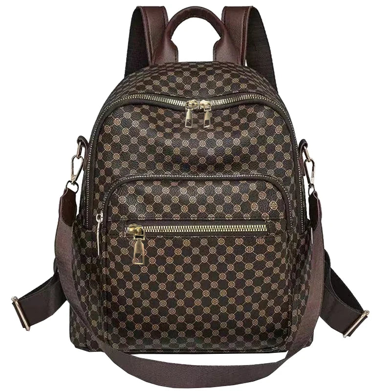 Versatile Multi-Color Patterned Casual Backpack for Daily Use