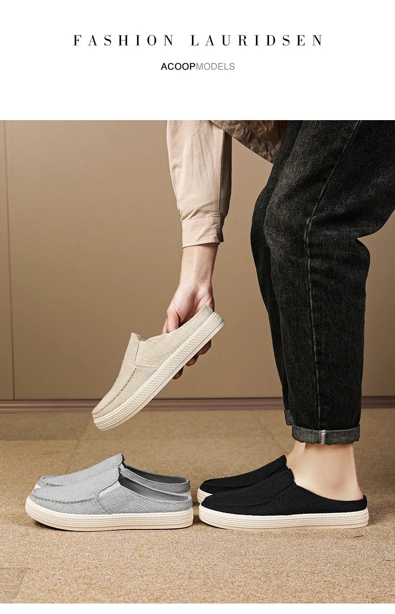 Men's Summer Breathable Half Slippers | Comfortable Casual Shoes
