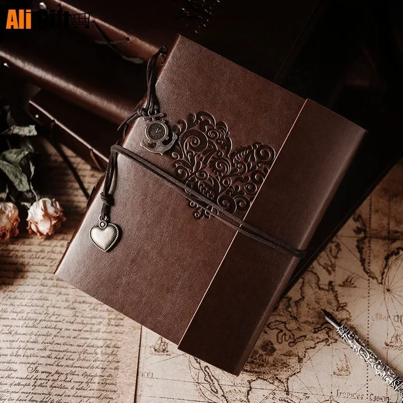 Creative Vintage Leather Photo Album | Handmade Scrapbook & Guestbook