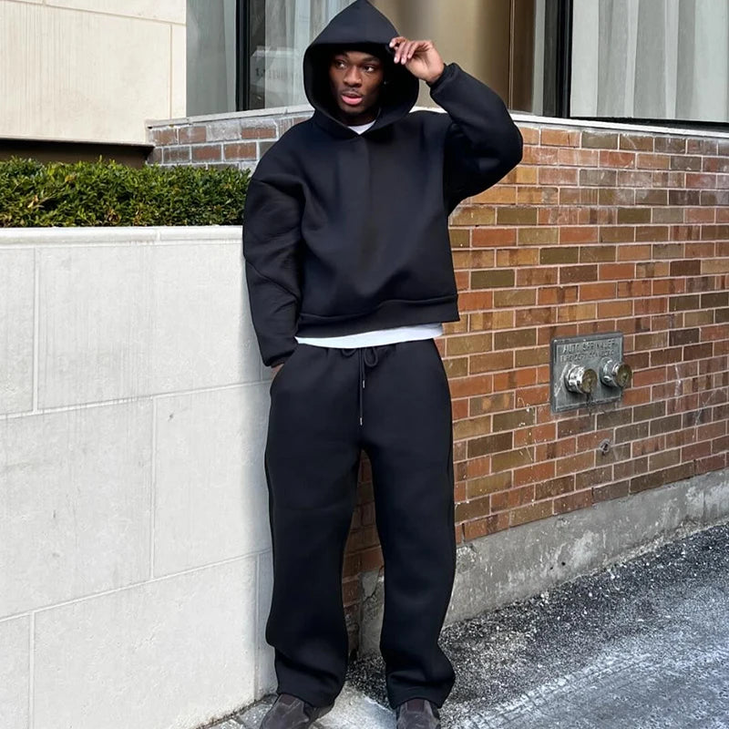 Men's Solid Color Hoodies | Casual Gothic Sweatshirt for All Seasons