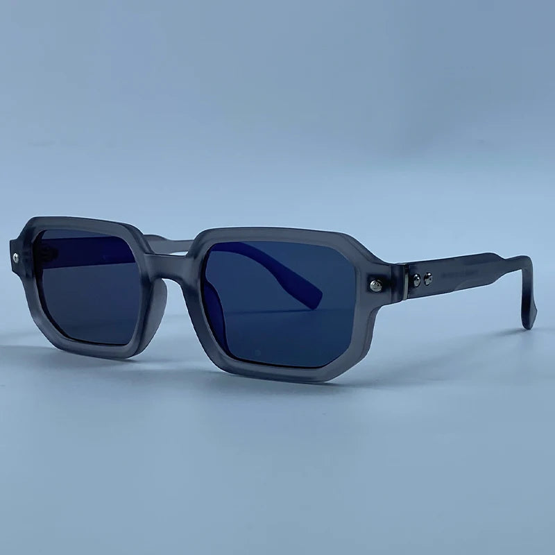 Vintage Photochromic Square Sunglasses for Men | Retro Steampunk Style