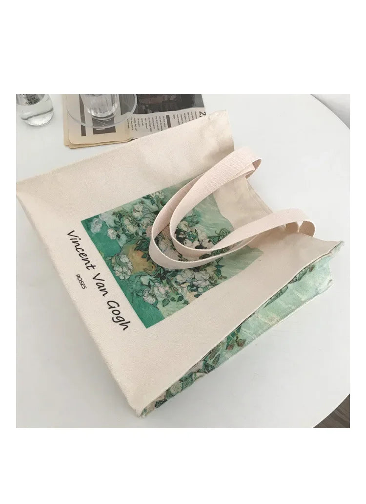 Vintage Canvas Shoulder Bag | Stylish Casual Tote for Women