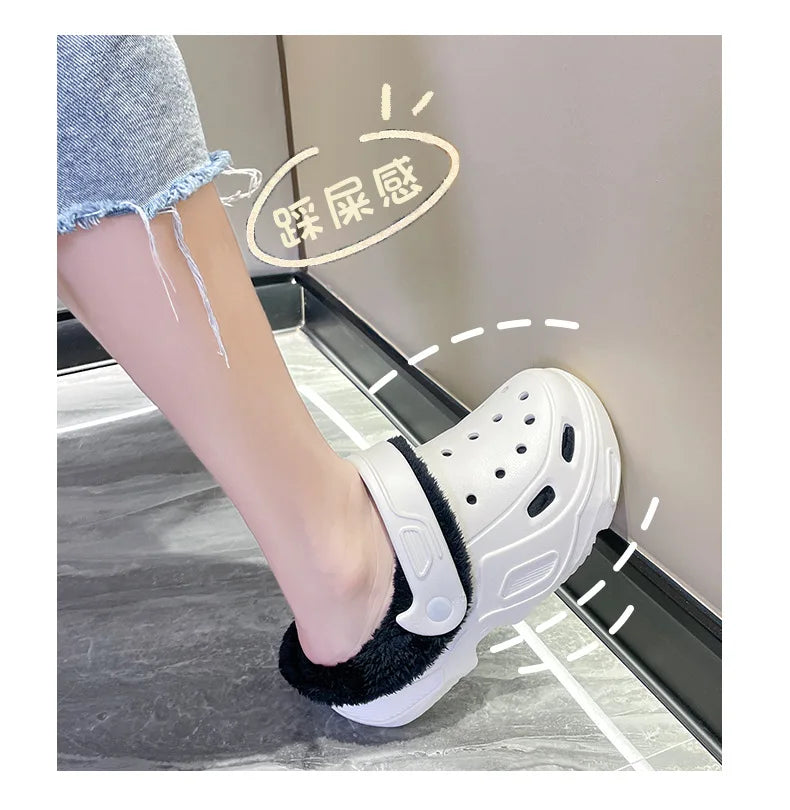 Women's Plush Corduroy Slippers | Cozy Warm Indoor Footwear