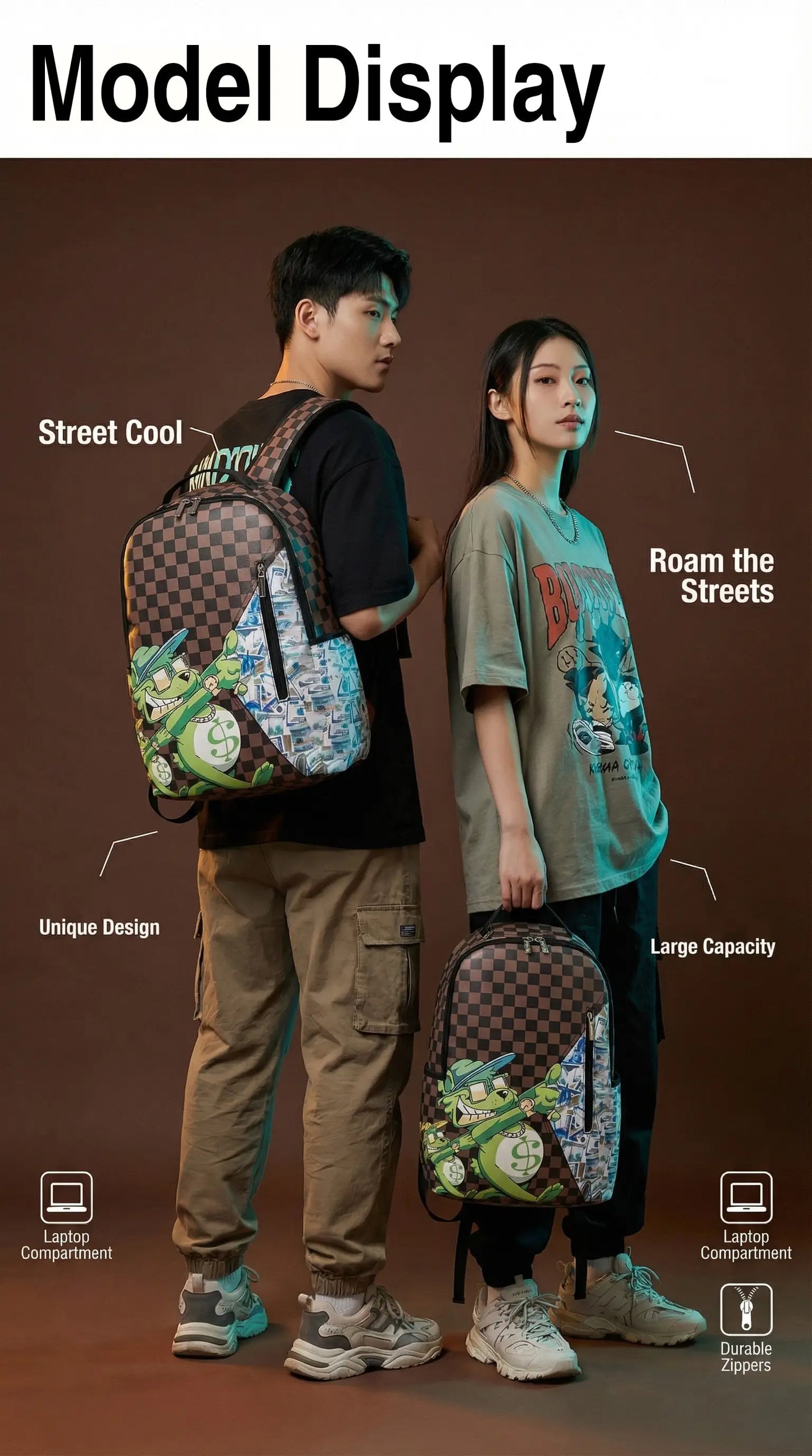 Fashionable Unisex Backpacks | Trendy Large-Capacity Travel Bags