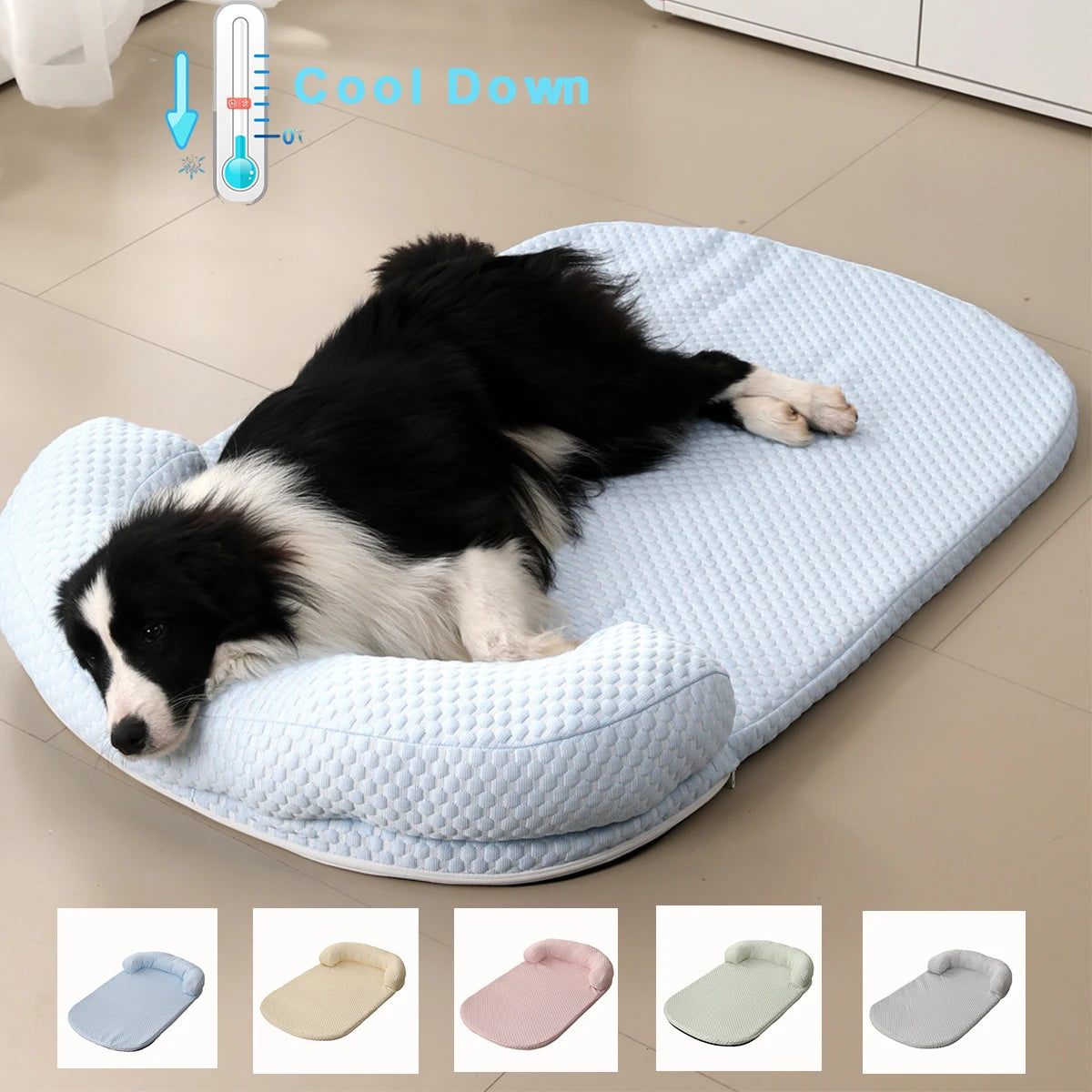 Summer Cooling Dog Bed | Ice Silk Pet Mat for Comfort