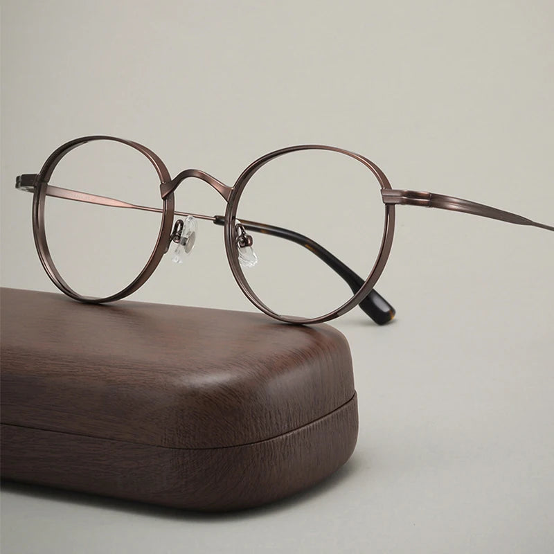 Stylish Adjustable Titanium Eyeglasses | Unisex Vintage Frames