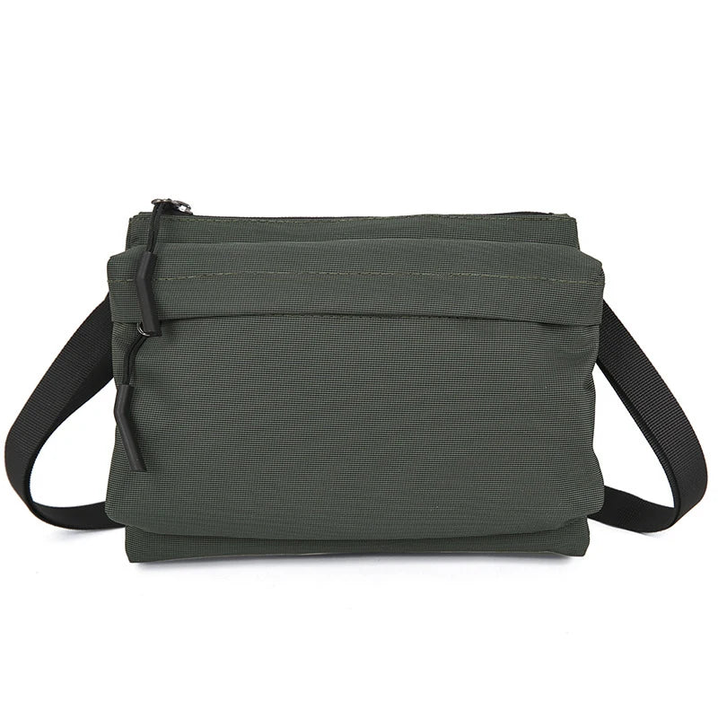 2025 New Nylon Mini Square Crossbody Bag Korean Style Unisex Shoulder Bag Casual Waterproof Small Wallet