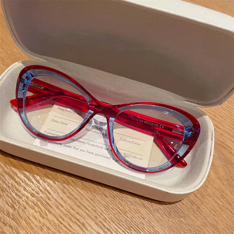 Trendy Women's Cat Eye Blue Light Blocking Reading Glasses