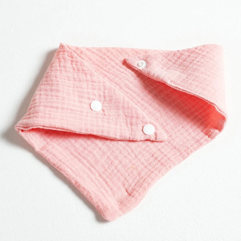 5 Pcs Baby Feeding Drool Bibs | Soft Cotton Bandana Bibs