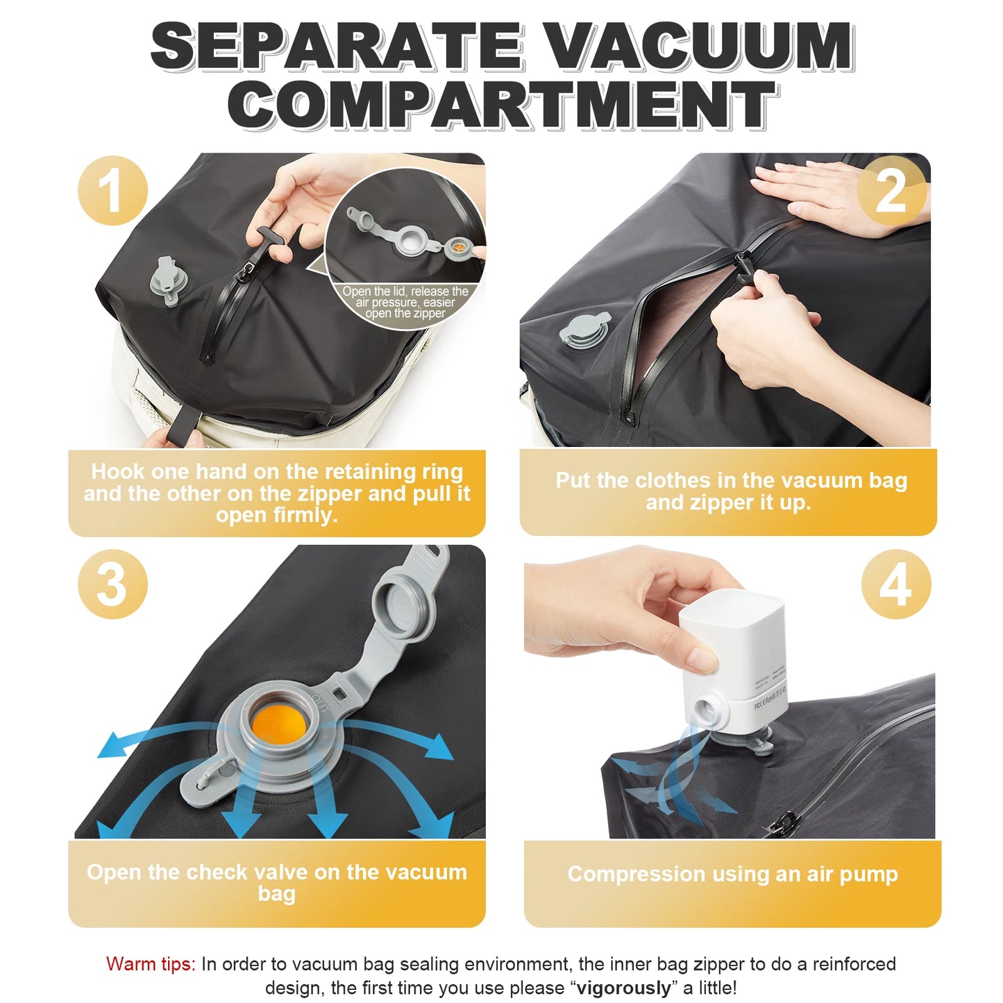 Air Compression Travel Backpack | Stylish & Versatile Cabin Bag