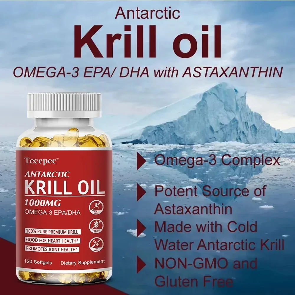 Antarctic Krill Oil Capsules | Omega-3 for Joint & Heart Health