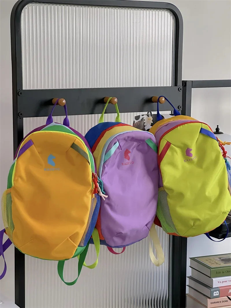 Dopamine backpack, contrasting colors, travel backpack, hiking, mountaineering, outdoor leisure, lightweight travel, study bag