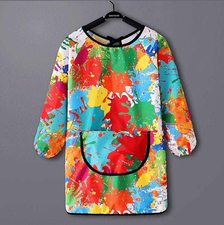 Waterproof Children's Art Apron | Long Sleeved Cover for Kids