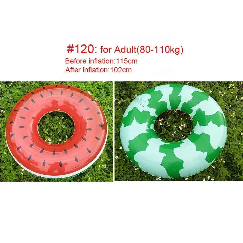 Watermelon Pool Floats | Fun Inflatable Swimming Ring for All Ages