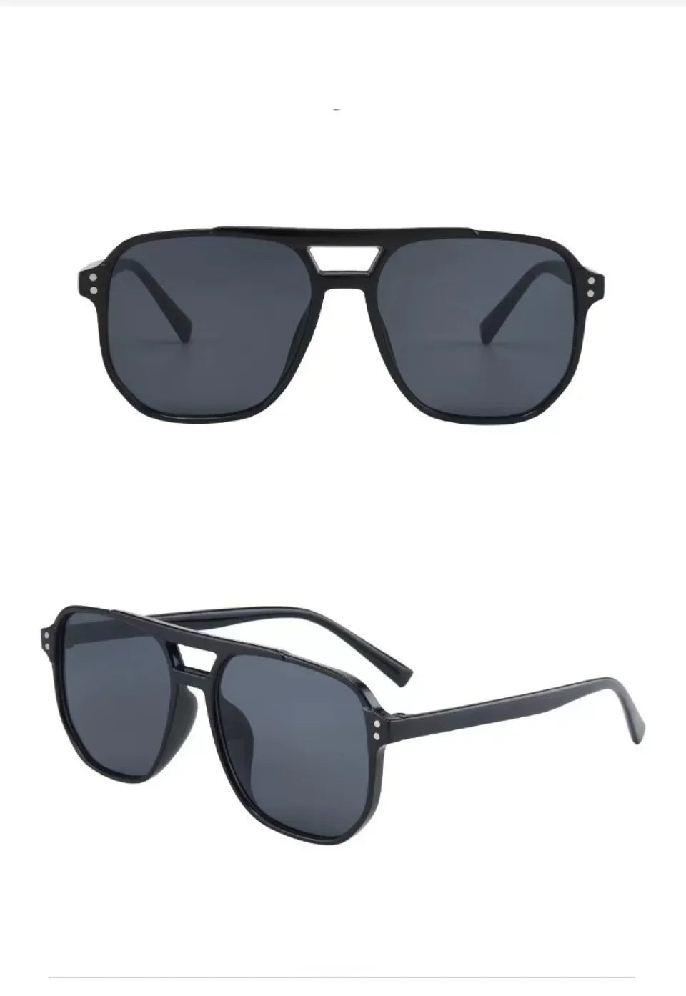 Vintage Unisex Big Sunglasses | Retro UV400 Square Shades