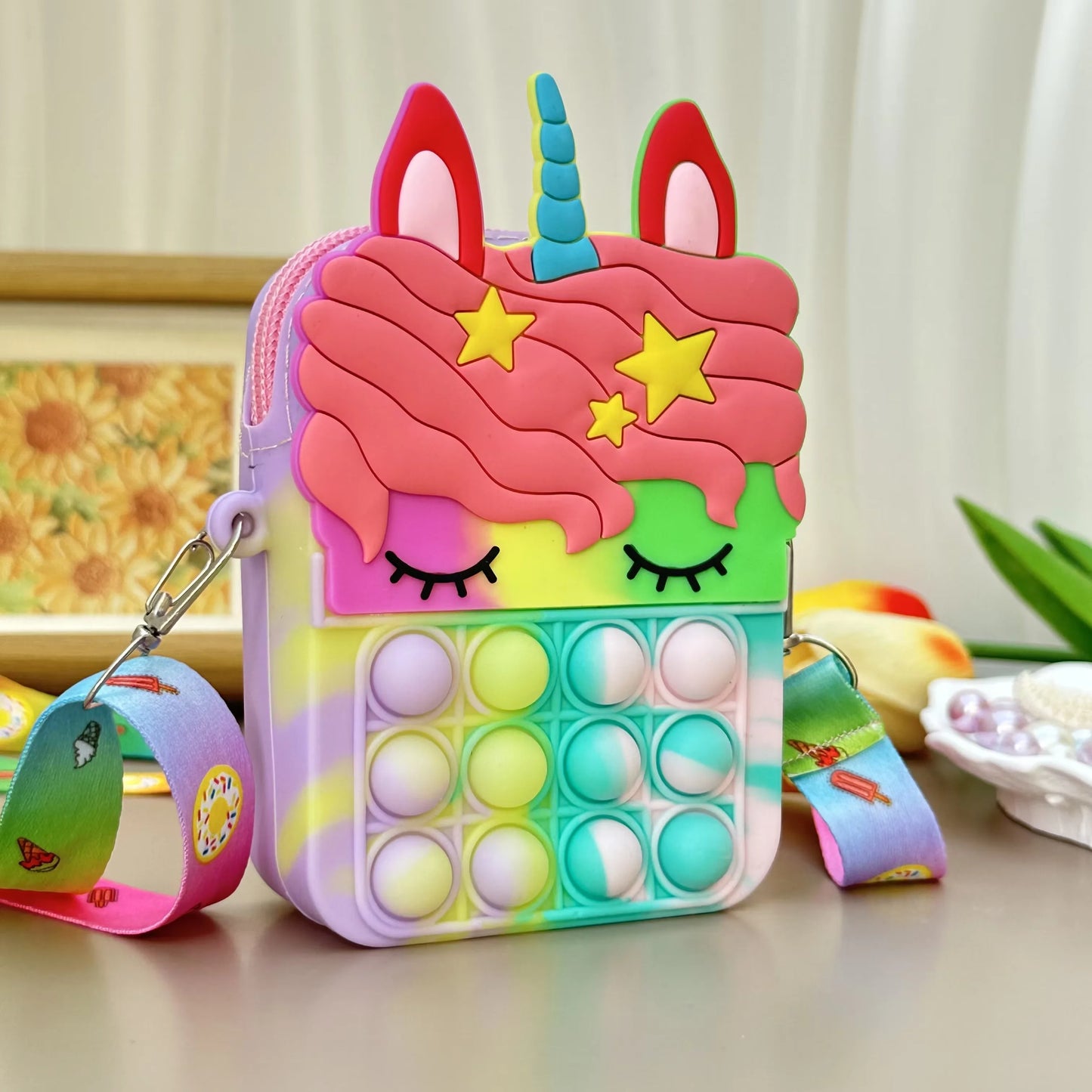 Unicorn Cross Bag - Stress Relief Handbag for Kids and Girls