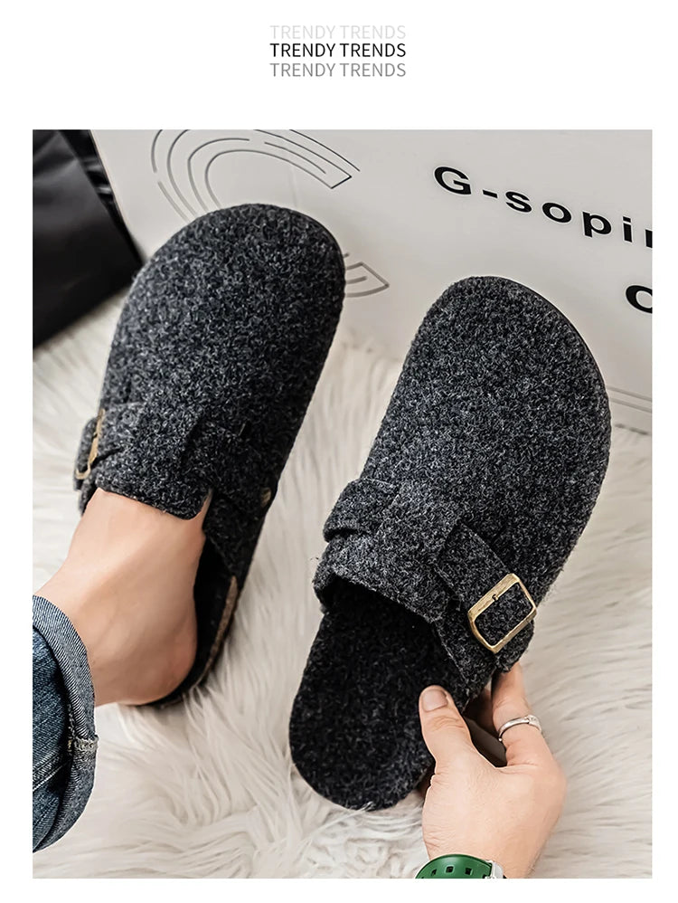 Plush Winter Clogs | Stylish Slip-On Cork Slippers for All