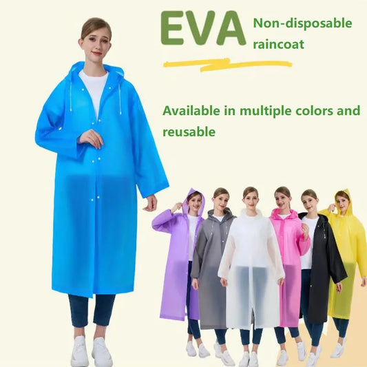 Women's Waterproof Raincoat | Lightweight Folding Poncho for Rainy Days