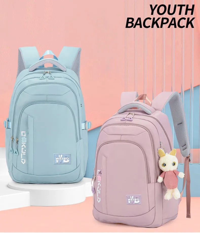 Stylish Pink School Backpack for Girls | Fashion Meets Functionality