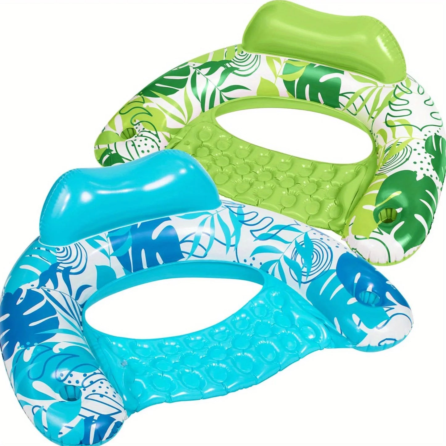 Inflatable Pool Chairs with Cup Holders | Summer Water Fun