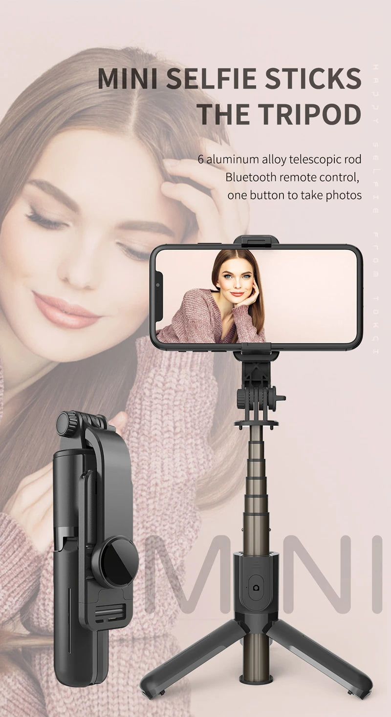 Extended Selfie Stick Tripod with Wireless Bluetooth Remote & LED Light