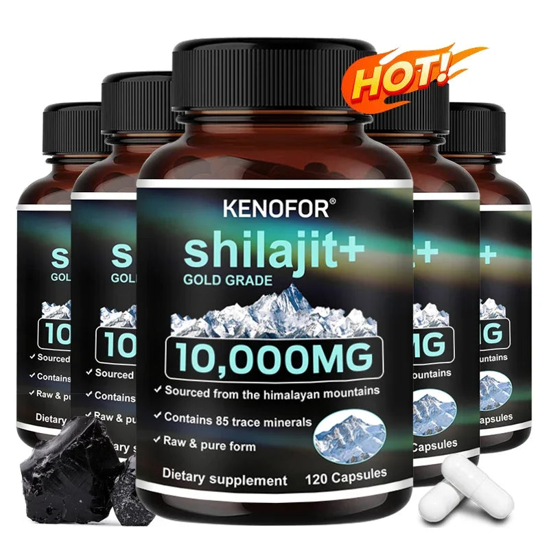 Pure Himalayan Shilajit Capsules | Natural Energy & Minerals Boost