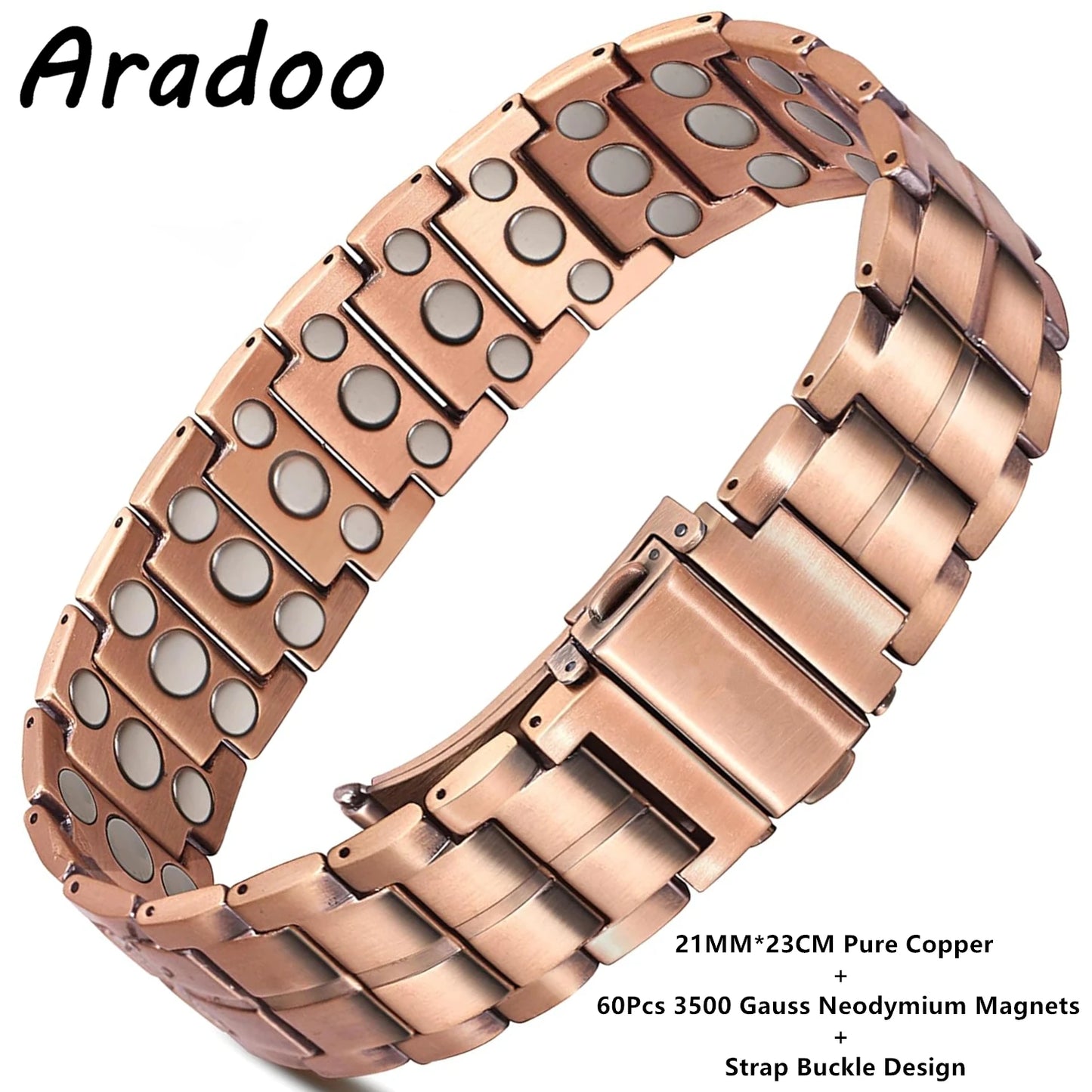 Magnetic Pure Copper Men's Bracelet | Stylish Health Benefits