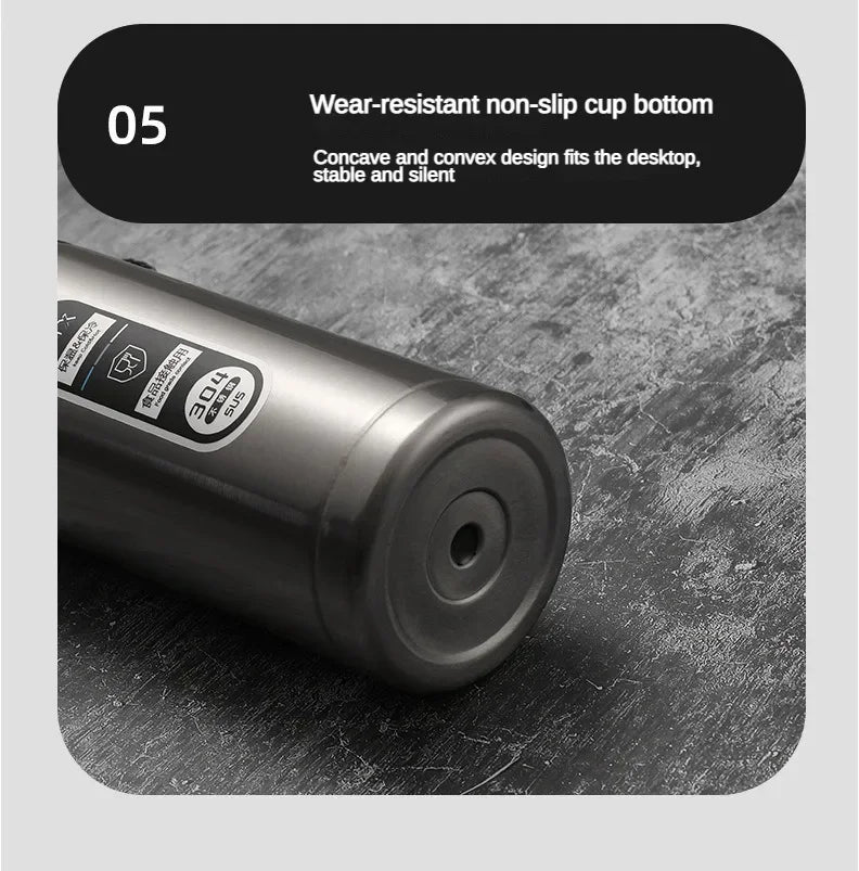Stainless Steel Thermos Bottle with LED Temperature Display