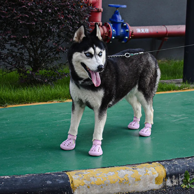 Breathable Non-Slip Dog Shoes | Summer Outdoor Pet Footwear