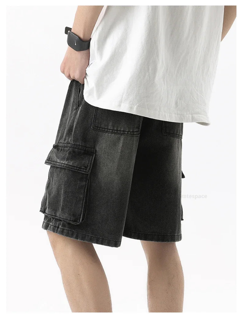 Men's Summer Retro Fashion Denim Shorts | Multi-pocket & Comfortable