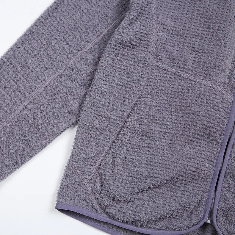 Men's Ultra-Lightweight Grid Fleece Jacket | All Season Thermal Mid-layer