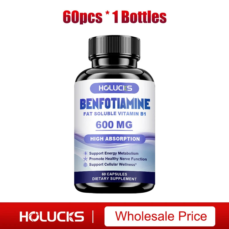 Benfotiamine Capsules 600mg | Support Energy & Nerve Health