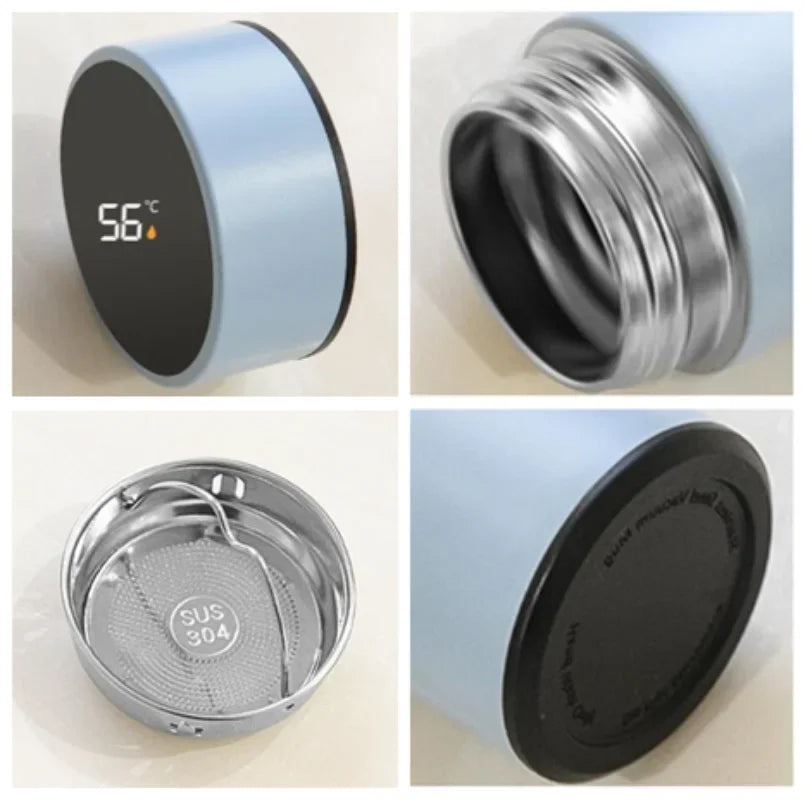Smart Mini Pocket Thermos Cup | Temperature Display Water Bottle