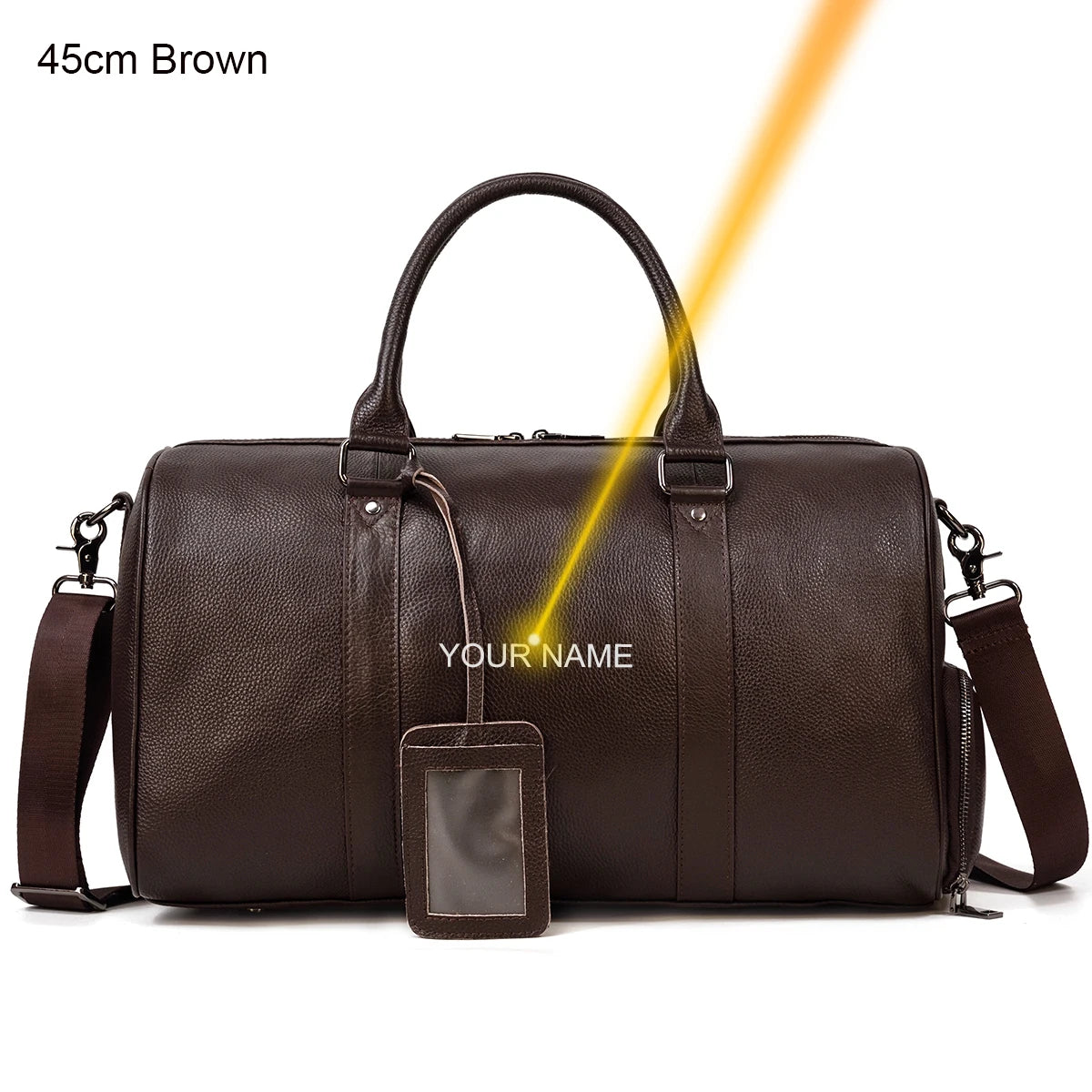 Luxury Genuine Leather Travel Bag for Men & Women | Versatile Duffle